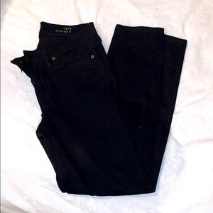 J. Crew Toothpick Black Sateen Jeans Style A9583